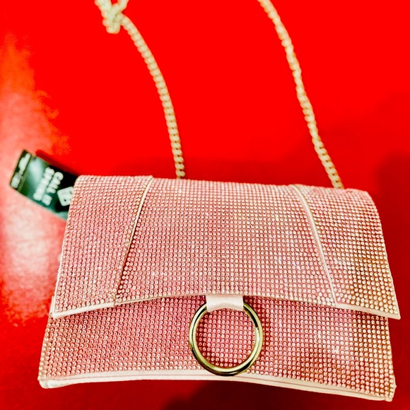 Stunning pink rhinestones party bag - Picture 1 of 4